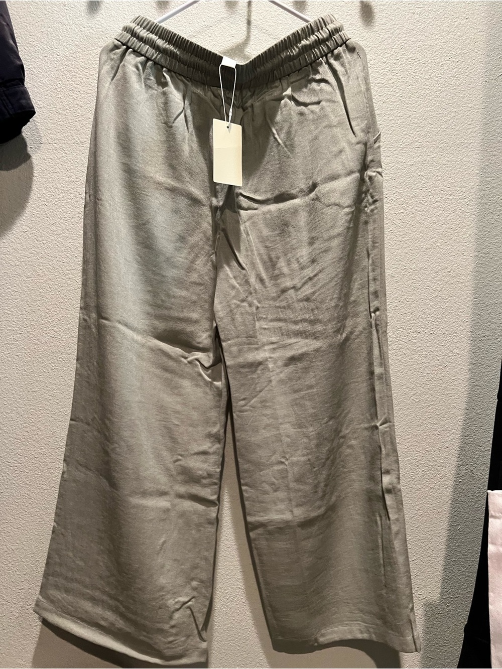 HALARA Olive / Sage Green Wide Leg Linen style pants